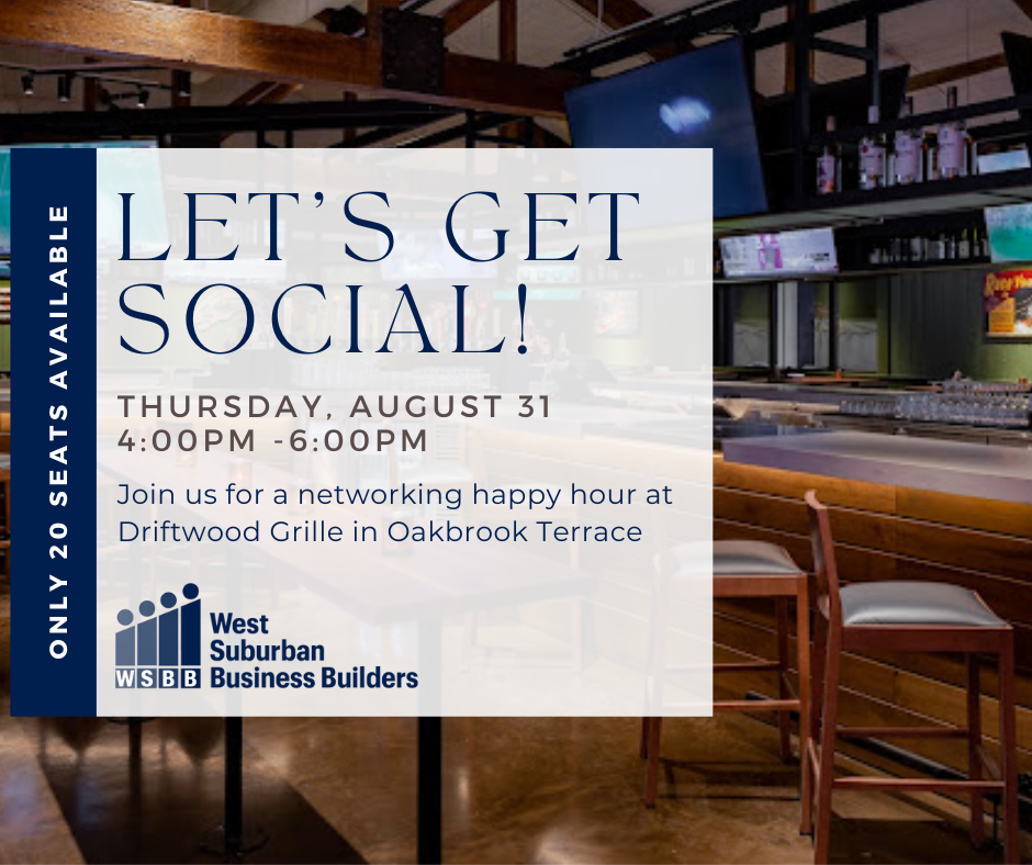 Networking Event on August 31, 2023 in Oakbrook Terrace